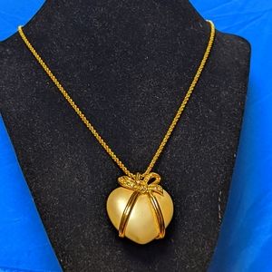 Joan Rivers Heart Pendant and Necklace